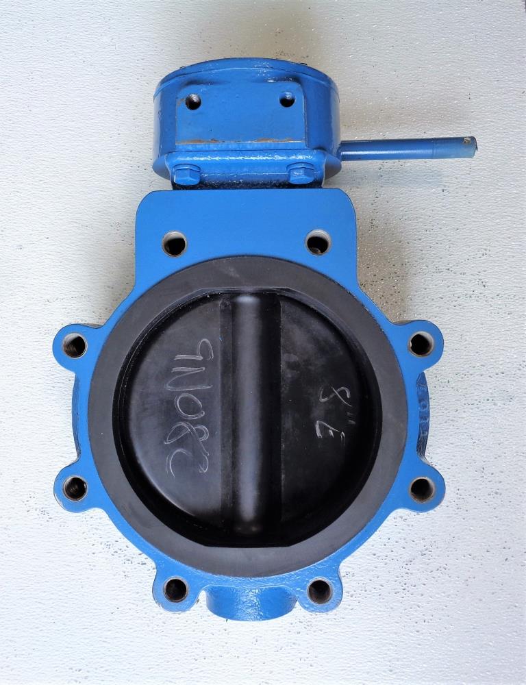 Media 8" Gear Operated Butterfly Valve, Carbon Steel Body, #8WCB-150CWP